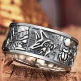 Anillo Egipcio Ajustable con Jeroglíficos