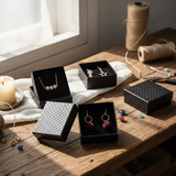 Set 12 cajas de Regalo Negras para Joyas, Collares o Anillos