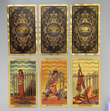 Baraja de Tarot Dorado En Español Rider Waite Premium
