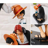 Action Figure Shanks y Luffy One Piece 18cm