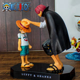 Action Figure Shanks y Luffy One Piece 18cm